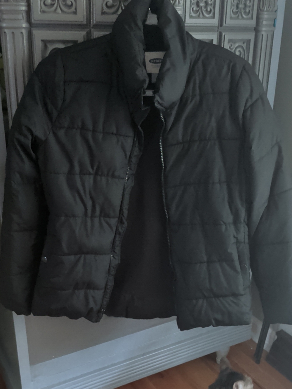 Old Navy Black Quilted Puffer Jacket XS Women's